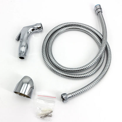 Portable Plastic Bathroom Toilet Shattaf Set for Travellers Includes Bidet Sprayer