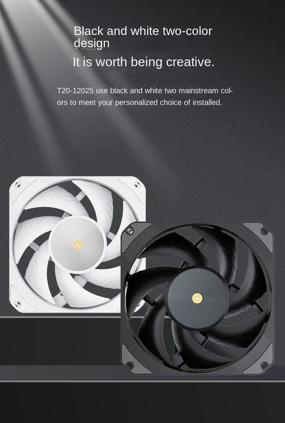 TEUCER T20 Industrial Grade 12V 4Pin 2500RPM PC Case Radiator Fan Ball Bearing High Wind Pressure Cooling Fans S-FDB