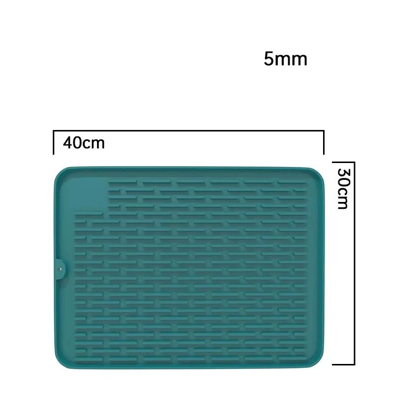 Silicone Dish Quick Bar Drying Dining Table Bath Mat Custom Logo Foldable Kitchen Large Microfiber