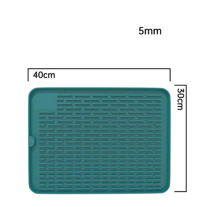 Silicone Dish Quick Bar Drying Dining Table Bath Mat Custom Logo Foldable Kitchen Large Microfiber