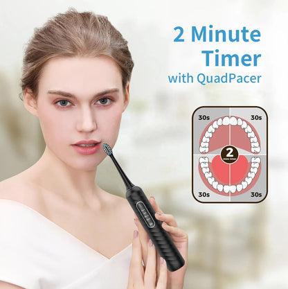 3-in-1 Sonic Electric Toothbrush Water Flosser 38K VPM 4 Cleaning Modes Teeth Whitening Gum Care IPX7 Medium Tartar Removal