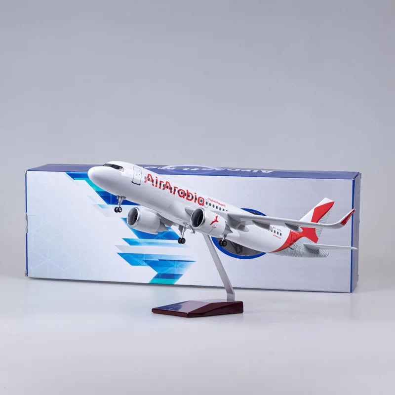 1/80 Arabia Airbus A320 47cm Diecast Aircraft Business Gift ABS Airplane Model Airbus A320 Arabia Airlines