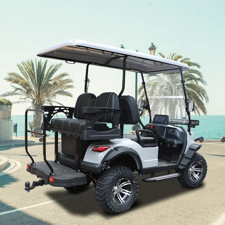 New Electric Golf Cart 2+2 Four-Seater Golf Cart Beach Buggy Tires