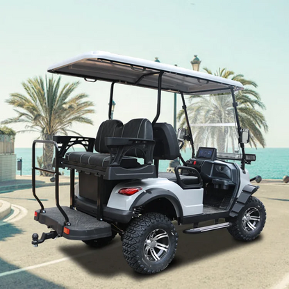 New Electric Golf Cart 2+2 Four-Seater Golf Cart Beach Buggy Tires