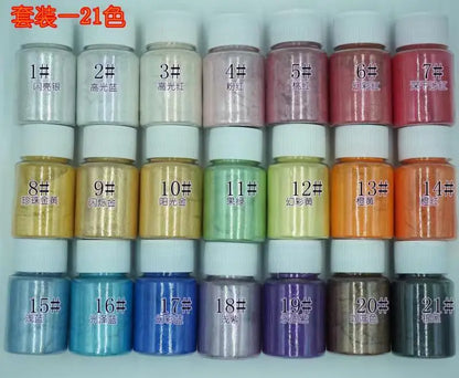 Skin Safe Cosmetic Grade Mica Powder Shimmer Glitter Pearl Pigment for Face Eye Lip Cosmetics Epoxy Resin Crafts