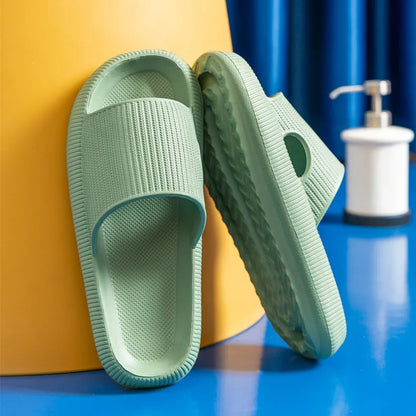Hot Best Selling Products 2026 Women Thick Platform Summer Indoor Beach Pillow Slides House Cushion Cloud slippers Custom Logo
