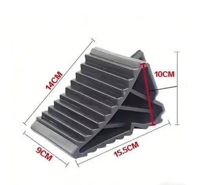 2pcs Car Truck RV/Tripper Wheel Alignment Tire Pad Rubber Slip Stopper Wheel Chocks Blocks Parking Equipment Trailers Campers