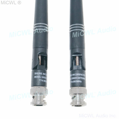 2pcs 10.1" Aerial Antenna For Shure UHF ULX SLX UR PGX UA820 Wireless Receiver 472-542MHz 542-635Mhz 638-698MHz 774-865MHz