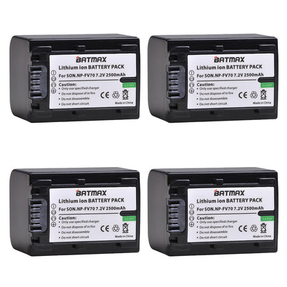 2500mAh NP-FV70 NP FV70 Battery + LCD Dual USB Charger for Sony NP-FV70 NP-FV90 NP-FV100 FV120 HDR-SR68 DCR-SX85 DCR-S