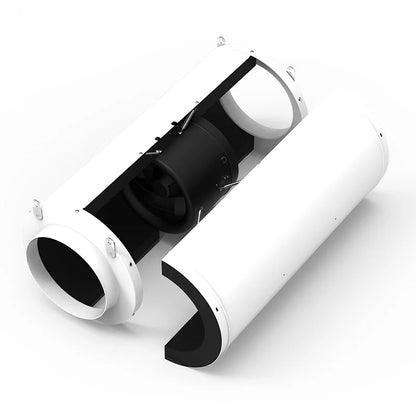 200mm 8 Inch Silenced EC Mixed Flow High Airflow High Air Pressure Inline Fan