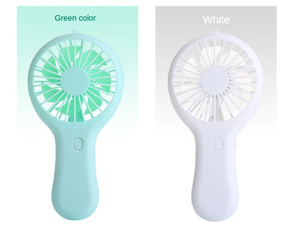Colorful handheld mini fan portable USB charging convenient creative cool small fan pocket handheld fan summer gift