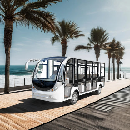 Hot Sell 11 Seat Green Efficient Tourism Electric Tourist Sightseeing Car