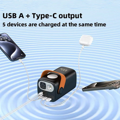 Portable 60000mAh PD100W Laptop Charger 2-Way Fast Charging Li-Polymer Battery Power Bank External Battery Laptop Power Station