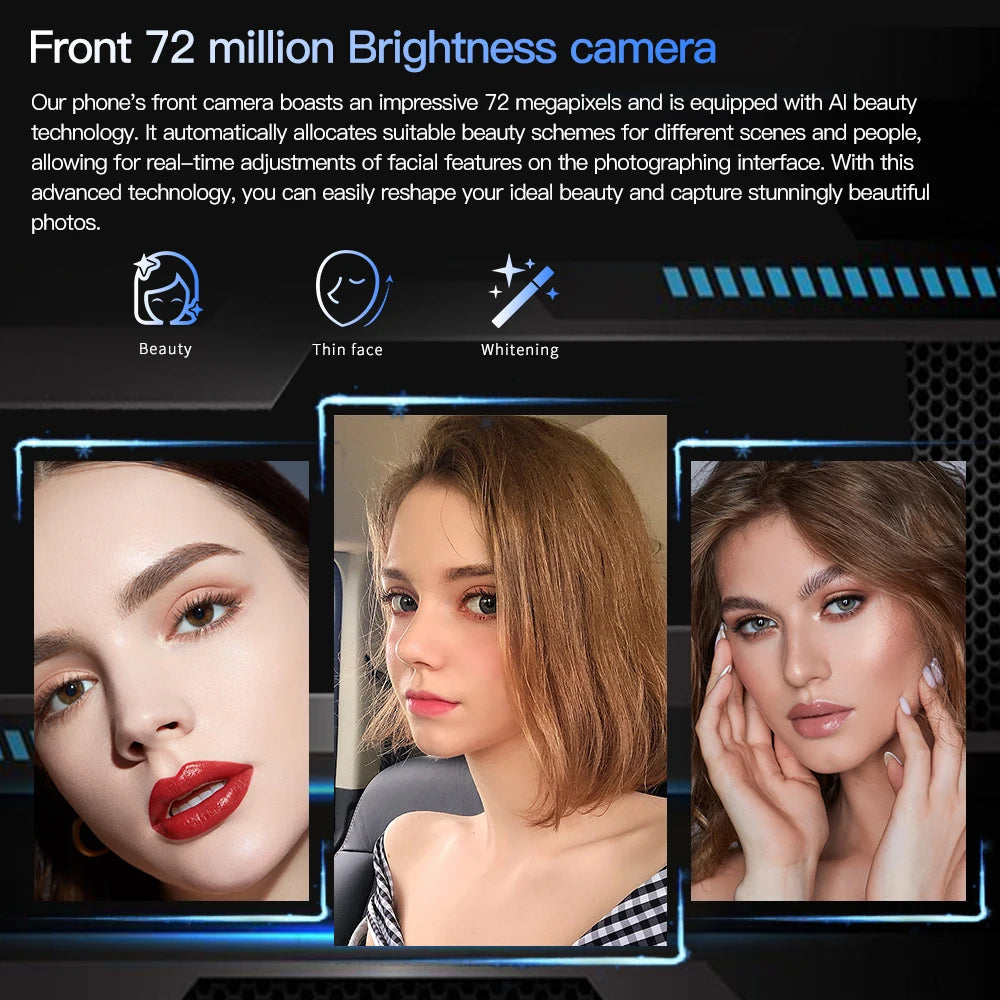 New Product 7.3 Inch 16GB+1TB 6800 MAh 5G Smartphone t Echno Phone Original Povo 5 Pro Mobile Phone Android 13.0 Telephone