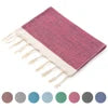 Wholesale Turkish Jacquard Cotton Rectangle Kitchen Towel Quick-Dry Embroidered Tassel Design Floral Pattern Home Bath Use