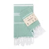 Wholesale Turkish Jacquard Cotton Rectangle Kitchen Towel Quick-Dry Embroidered Tassel Design Floral Pattern Home Bath Use