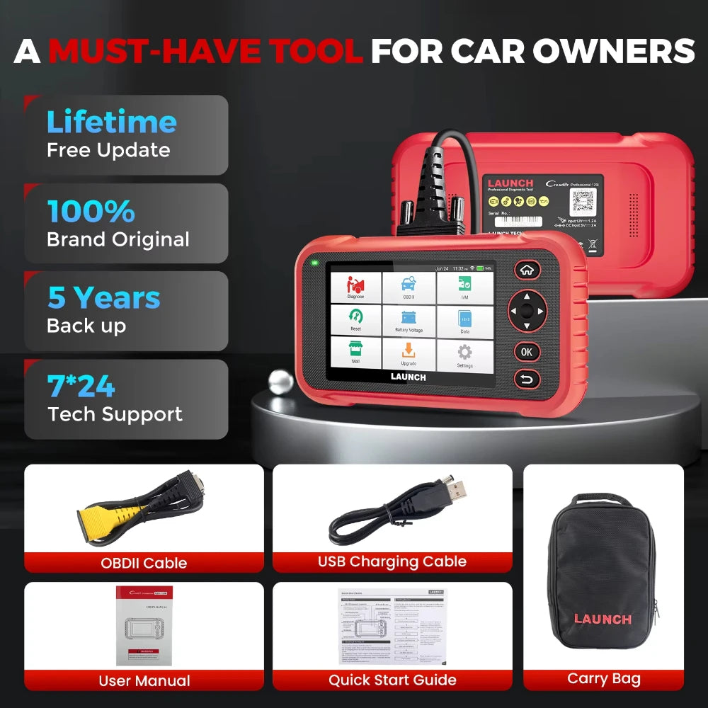 LAUNCH CRP123I Diagnostic Instrument Four System OBD2 7 Reset Lifetime Update Economic Practical