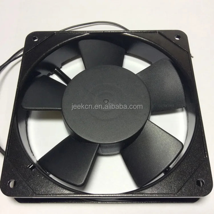 JEEK 12025 230V AC Cabinet Fan CE Certified 19W Aluminum Frame for Distribution Box and Industrial Ventilation