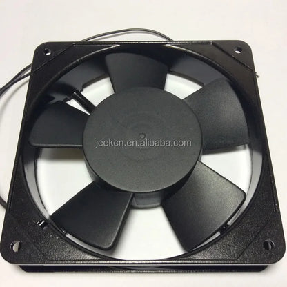 JEEK 12025 230V AC Cabinet Fan CE Certified 19W Aluminum Frame for Distribution Box and Industrial Ventilation
