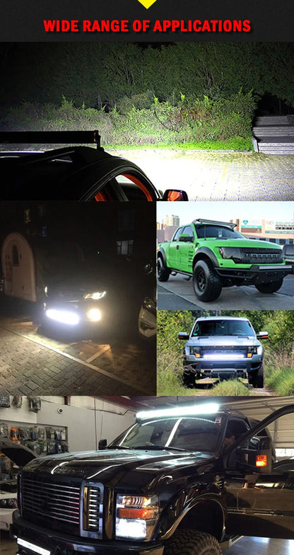 CO LIGHT 22 32 42 52 Inch Curved Led Light Bar COMBO 420W 620W 820W 1020W Dual Row Driving Offroad Car Truck 4x4 SUV ATV 12V 24V