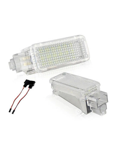 2x LED Footwell Under Courtesy Light Luggage Trunk Glove Box Lamps For Audi A3 S3 A4 S4 RS4 A6 S6 RS6 A5 A2 A1 A8 S8 Q5 Q7 TT R8