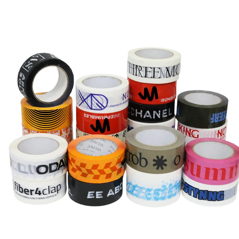 China Wholesale Printed Packing Tape Bopp Free Adhesive Custom Packing Tape With logo