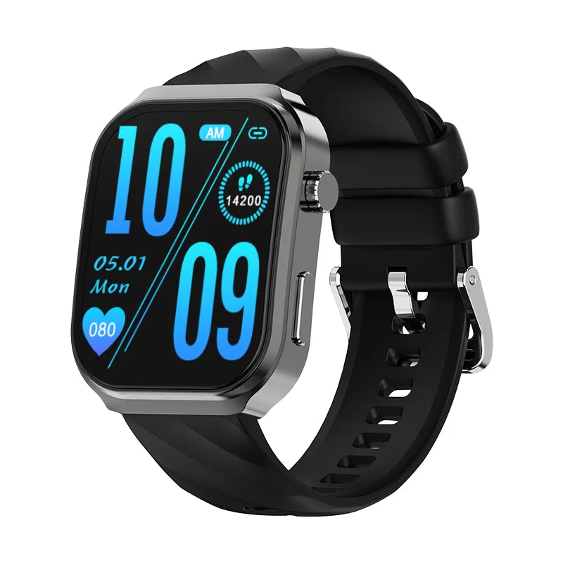 2.2'' IPS Display Touch Screen Smart Watch AI Voice Assistant Fitness Heart Rate Monitor IP68 Waterproof with Compass