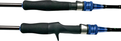 YJTY57 6'6'' Two-Section Seawater Fishing Rod Spinning Casting Rod  for Lake and Stream Fishing