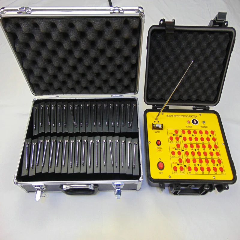 AN36 36 Cues Cold HAPPINESS Pyrotechnic Machine Wedding Celebration Firework Firing System Stage Fountain Hand Held Cold Pyro