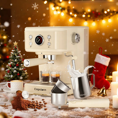 For Original Design 04E White Electric 220V Semi-auto Espresso Machine Capsule Coffee Maker 1.5L Household Brew System