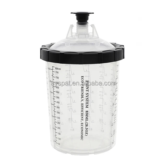 Hot Sale Manufacture 800cc Plastic Disposable Paint Mixing Spray Gun Cups