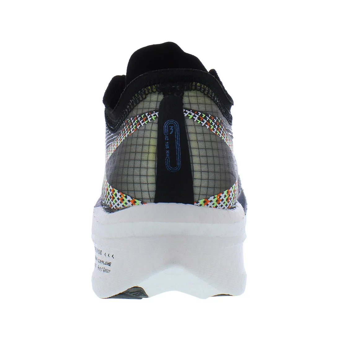 361 Flame Mens Lace-Up Closed Toe Breathable Embroidered Sporty Running Shoes Size 8.5 Black EVA Midsole Rubber Outsole Mesh