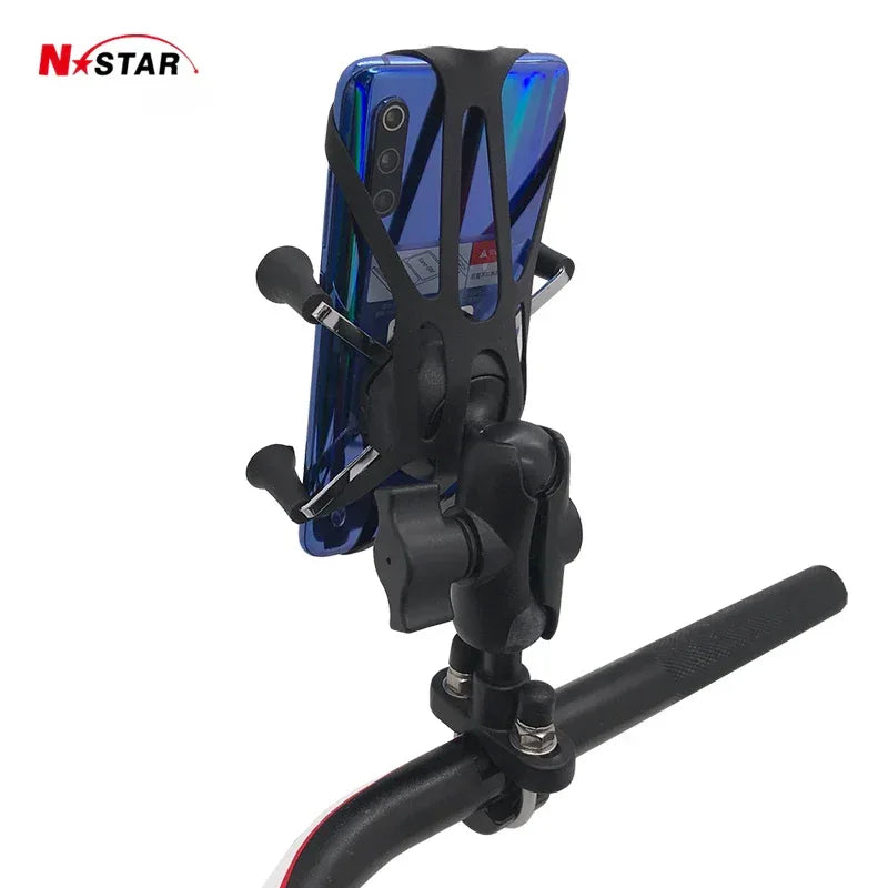 Grip U Bolt Base Ball Mounts Motorcycle Bike Stand Holder Phone Moto Aluminum Flexible Waterproof Bicycle Phone Holder for Ram
