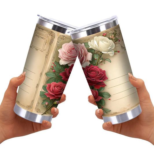 Picnic and Beach Essential 20oz Portable Silver Side Tumbler