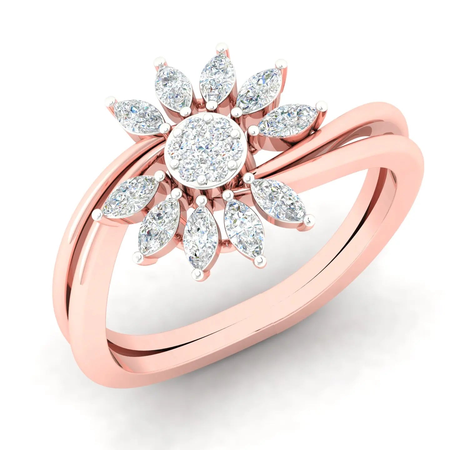 Super Quality KRISHNAM JEWELS KJ-JL-38 Natural Stone Diamond Ring Fashionable Style Handmade Trendy Design Third Party Certified
