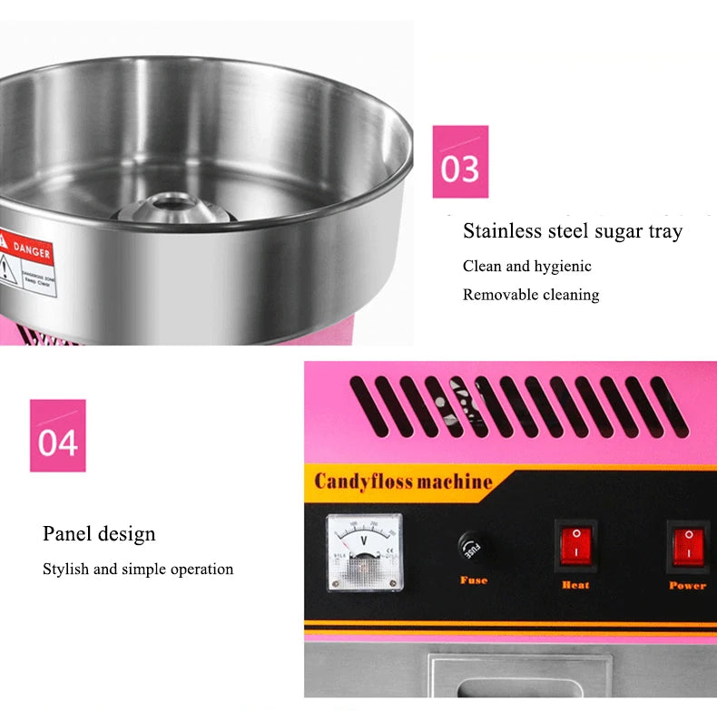 Hot Sale Automatic Cotton Candy Custom Machine Maquinas De Algodon De Azucar