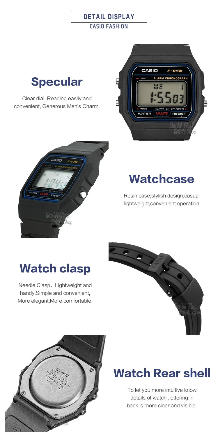 Casio watch  men top luxur set military LED relogio digital watch sport Waterproof quartz men watch Neutral watchs F91W series