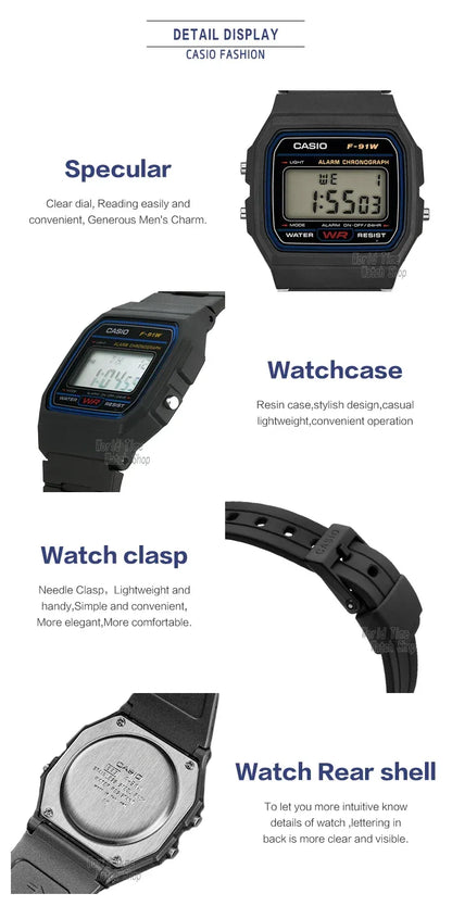 Casio watch  men top luxur set military LED relogio digital watch sport Waterproof quartz men watch Neutral watchs F91W series