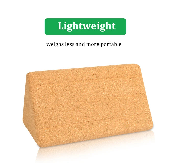 Customized Natural Organic Yoga Block High-Density Solid Cork Yoga Blocks for Children and Adults