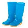 2027 NEW KJ Wholesale High Waterproof Anti-slip Pvc Outdoor Rain Boots Garden Kitchen Use Lining Cheap Adults Rain Shoes