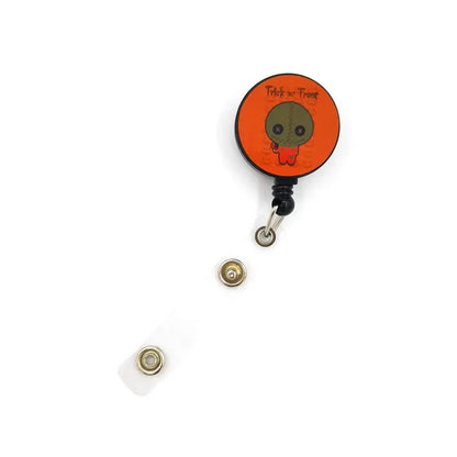 Halloween Trick R Treat Art Cartoon Anime Fashion Lanyards Bus ID Name Work Card Holder Accessories Decorations Kids Gifts