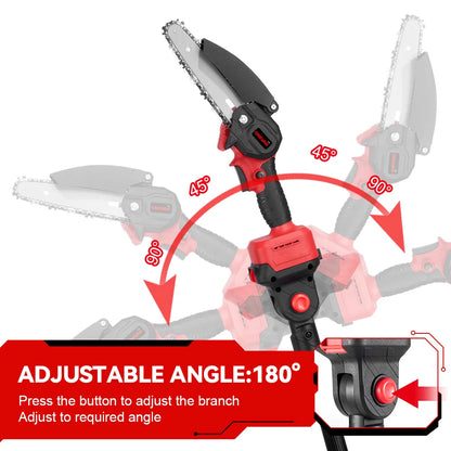 ONEVAN Brushless Garden Tool Set Electric Pruning Shear Battery Cordless Chainsaw with Tree Branches Pole Saw Telescopic