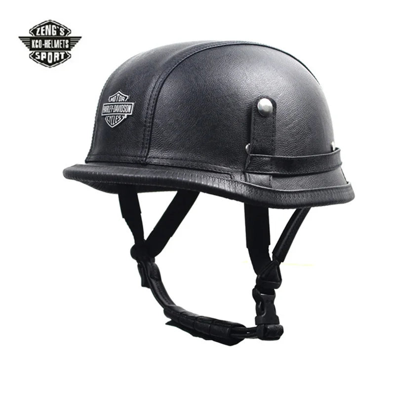 World War II German Style Motorcycle Helmet Capacetes Open Face Retro Motorcycle Helmet Cascos Para Moto