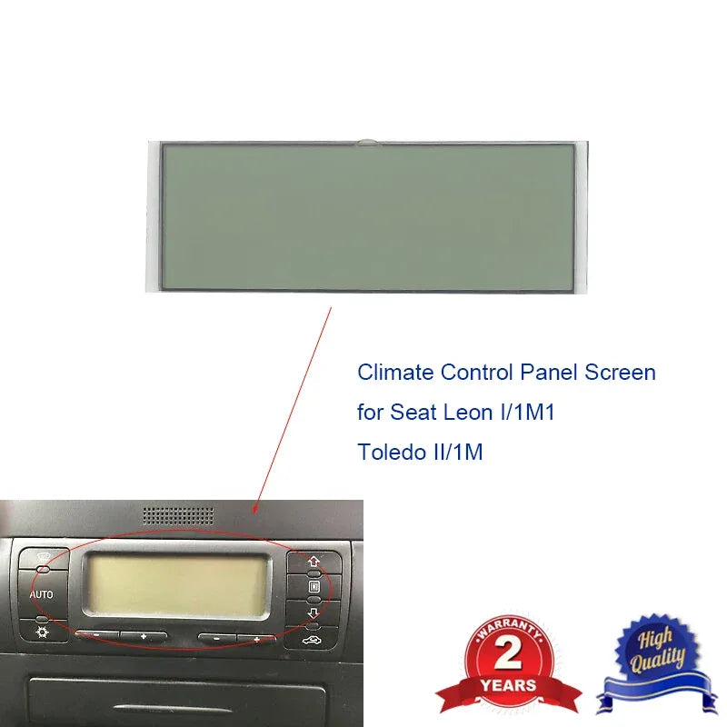 Air Conditioning LCD Display Screen For Seat Leon Toledo Heating Climate Control Panel Pixel Repair