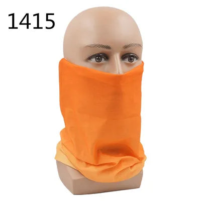 100% Polyester Solid color Microfiber Tubular Multifunction Motorcycle Scarf sports Headband Seamless Tube Bandanas Face Mask