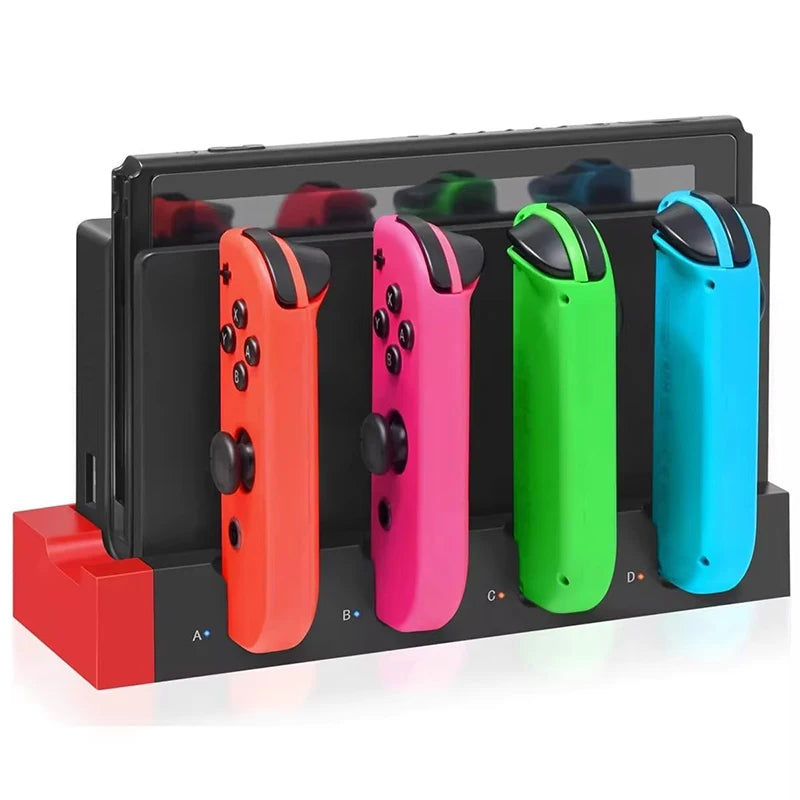 Joy-Con Charging Dock Station Compatible with Switch/OLED Handle Charger and Protection for Game Accessories