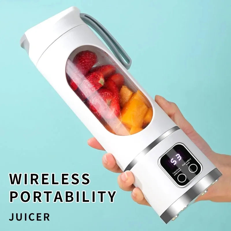 New Charging Portable Fruit Juicer Household Crushed Ice Juicing Cup USB Rechargeable Outdoor Companion for Shakes and Smoothies