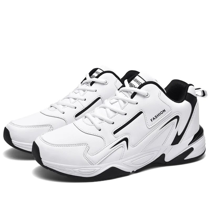 High Quality Men's Casual Sneakers Breathable Mesh Cloth Upper Elasticity Anti-Slip High-Top Sole Comfortable Walking Shoes