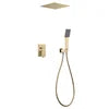 Luxury Brass Rainfall Shower Panel Rain Spa Head Polished Chrome Ceiling Faucets Diverter Ceramic Valve Core Rain Spray Pattern