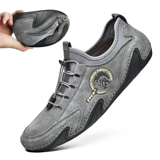 Wholesale Fancy Octopus Shape Men Casual Leather Loafer Slip on Shoes